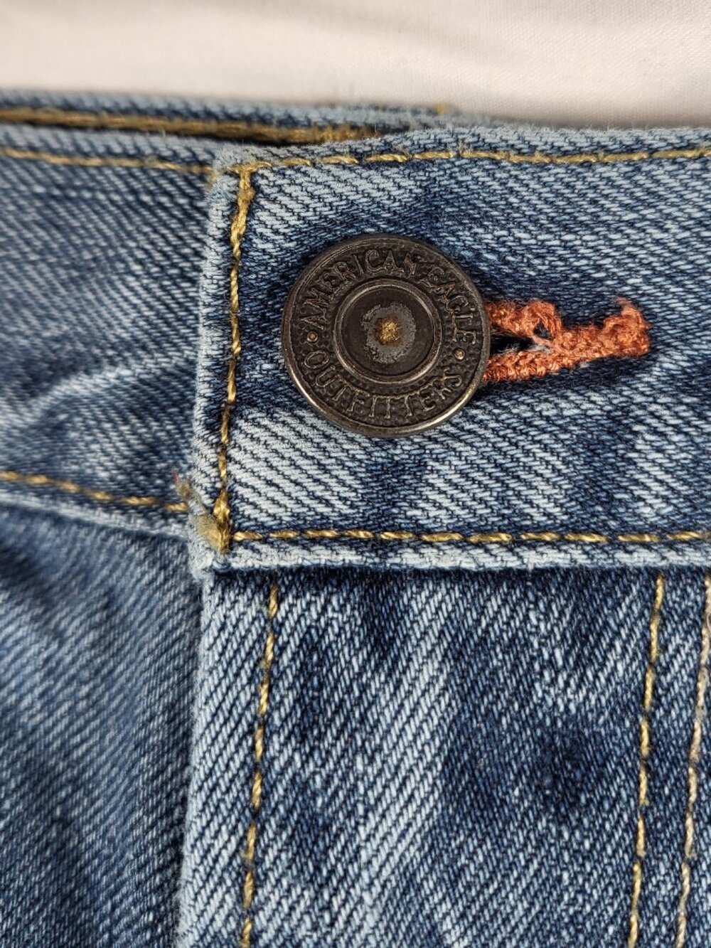 American Eagle Bootcut Jeans Men's 34x30 Distressed Preppy Streetwear Y2K - Picture 3 of 13